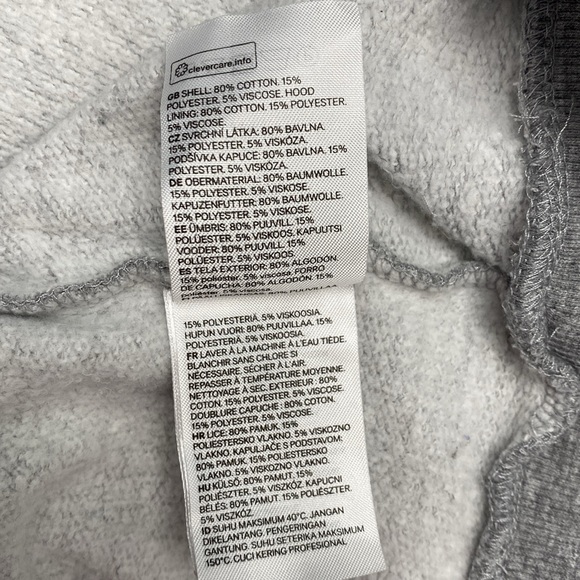 H&M men’s grey hoodie - size Large - Picture 5 of 7